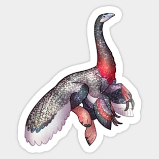 Cozy Therizinosaurus Sticker